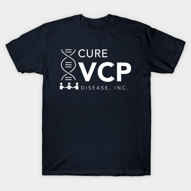 Refreshed Cure VCP Disease Logo - White T-Shirt by Cure VCP Disease